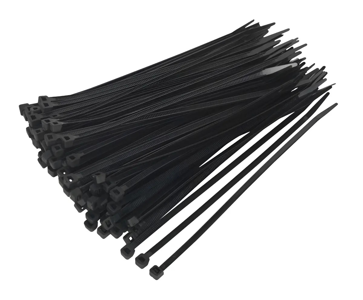 ABRACADEIRA NYLON PRETA 3,5X200MM (PACOTE C/ 100)
