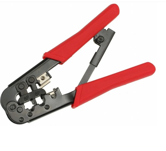 ALICATE DE CRIMPAR RJ45/RJ11/12 C/ CATRACA DE PRESSAO EXBOM