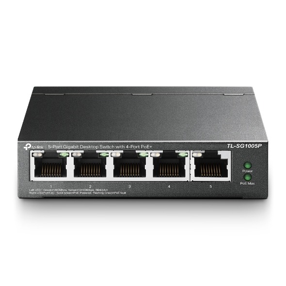 SWITCH POE GIGA 05P TPLINK TL-SG1005P - 4P POE