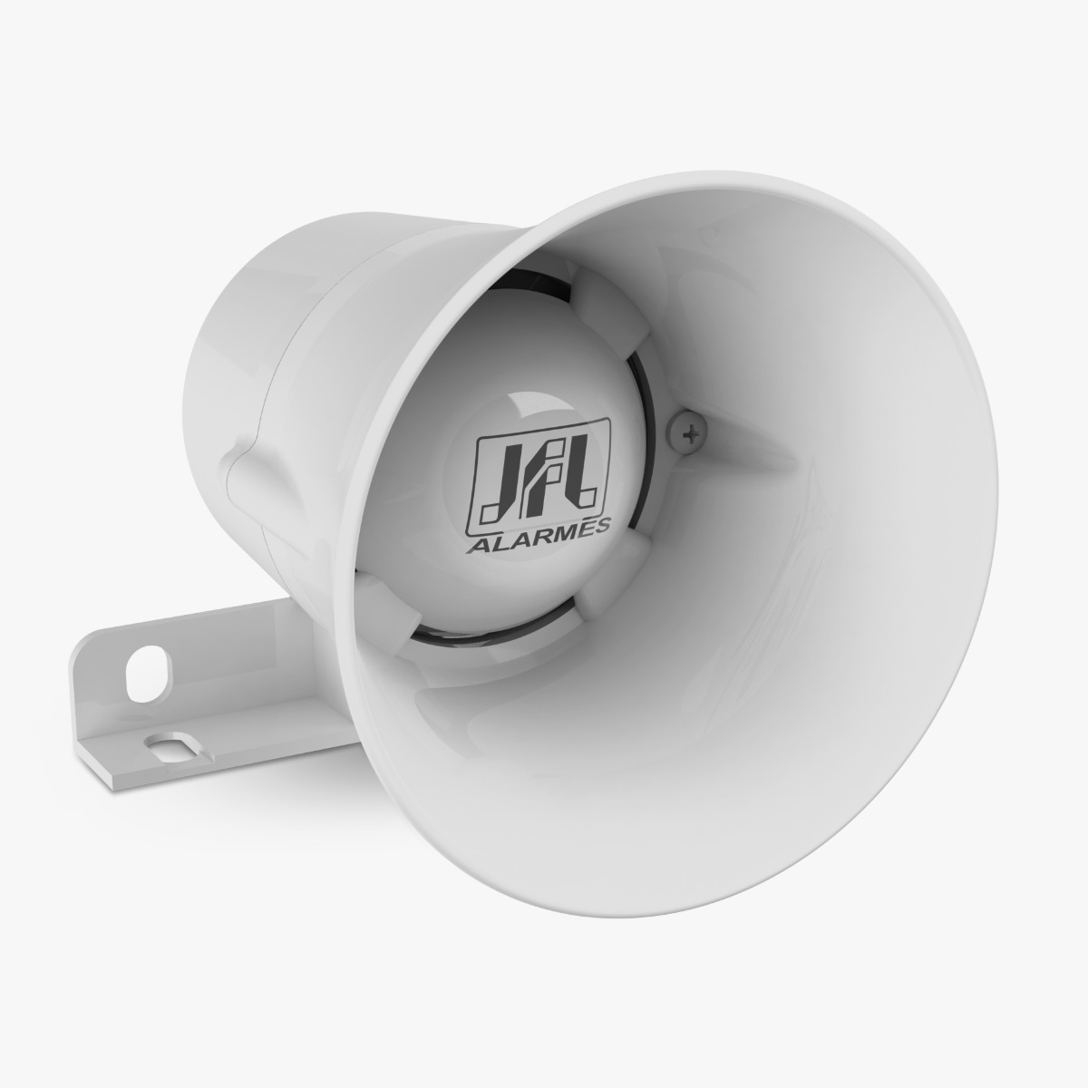 SIRENE PIEZO 120DB 12V MEDIA BRANCA JFL