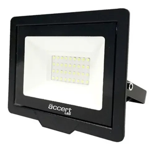 REFLETOR LED SLIM ACCERT BIVOLT 50W 6500K 4500LM IP66