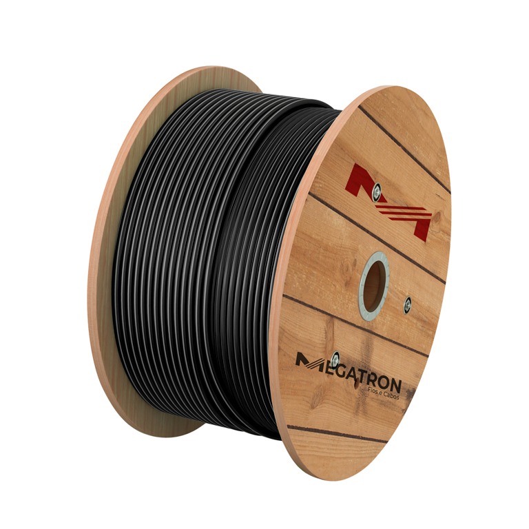 CABO DE REDE CAT5 MEGATRON BB300MT DUPLA CAPA MULTICAMERAS