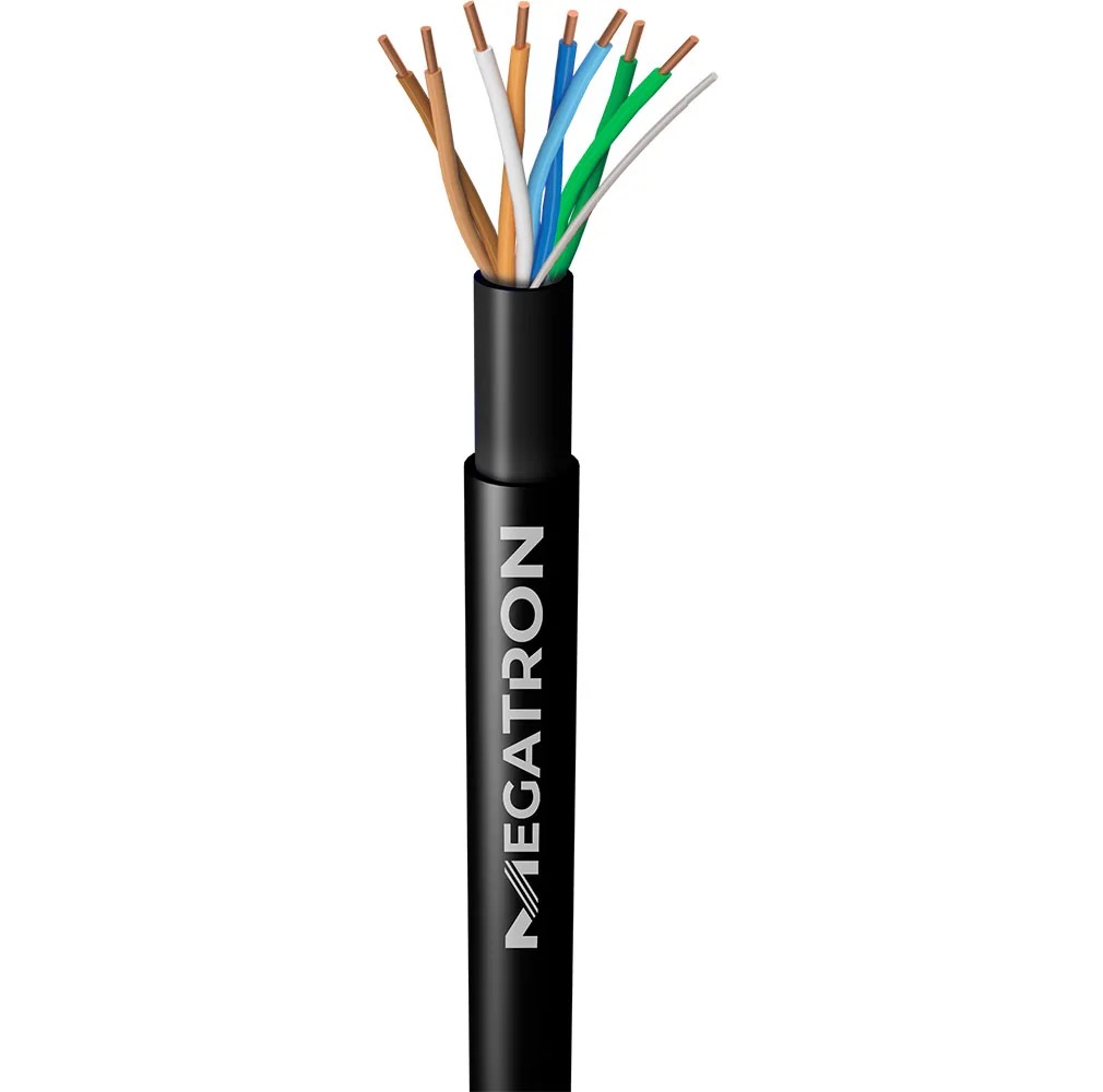 CABO DE REDE CAT5E MEGATRON BB305M DUPLA CAPA 100% COBRE