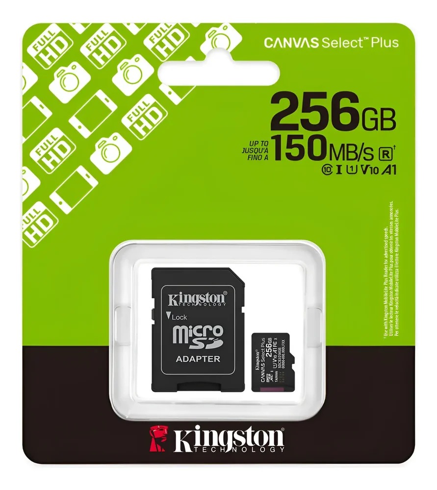 CARTAO DE MEMORIA 256GB - MICRO SD KINGSTON