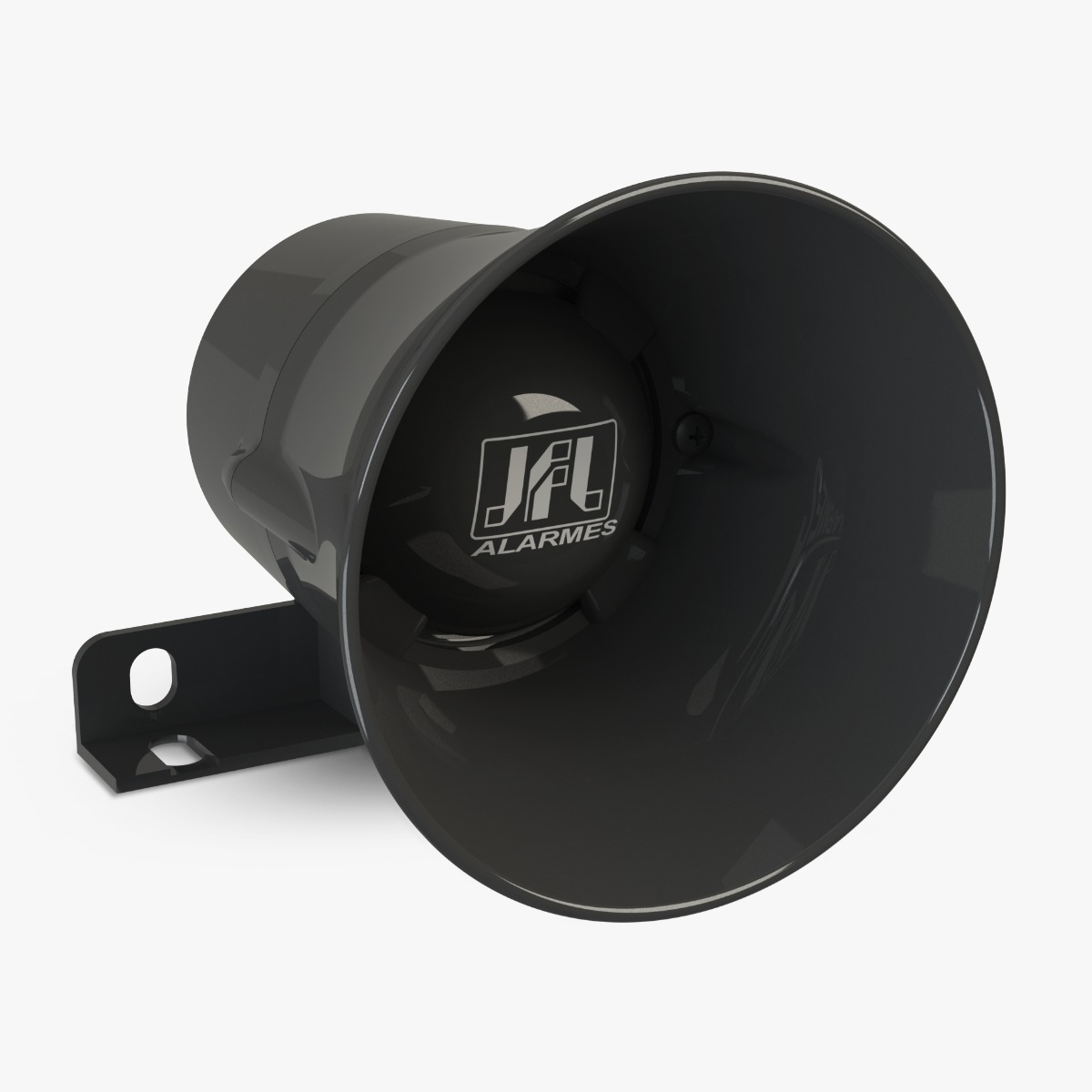 SIRENE PIEZO 120DB 12V MEDIA PRETA JFL