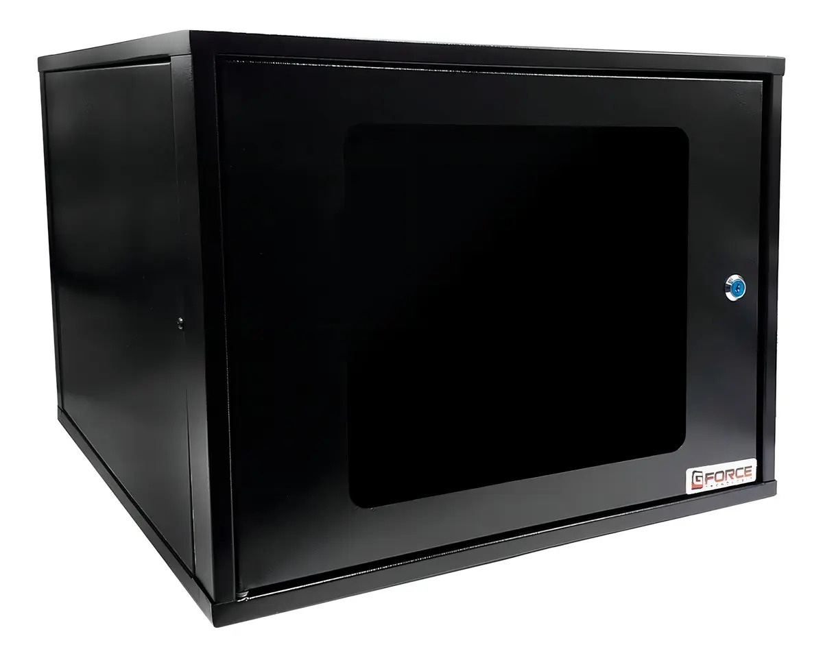 MINI RACK 8U GFORCE COM VISOR ACRILICO BRANCO A:382 X L:500 X P:350