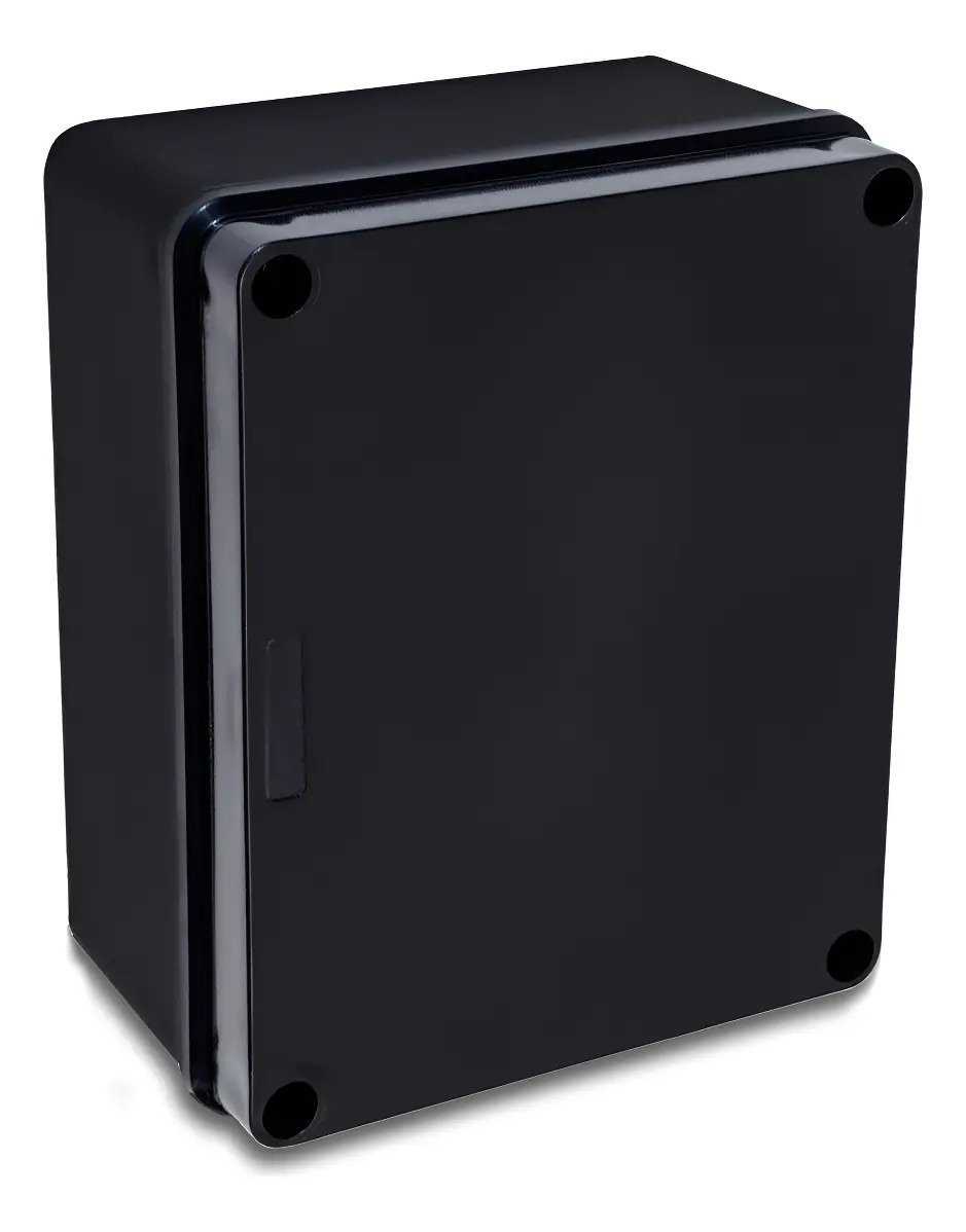 CAIXA HERMETICA BLINDADA IP65 DDG 180X145X84 PRETO