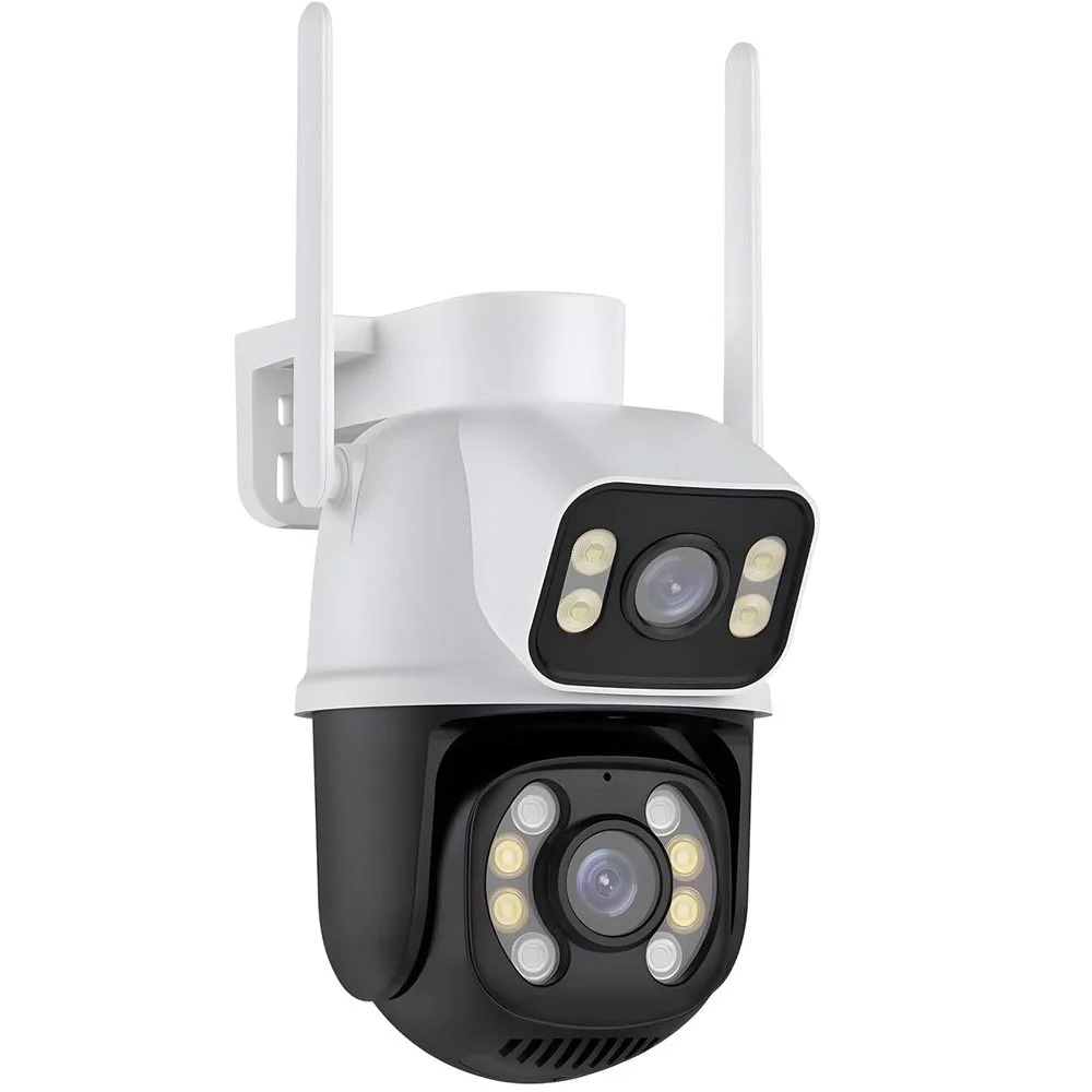 CAMERA IP WIFI - MINI SPEED DUPLA DOME PTZ - IP66 (APP ICSEE)