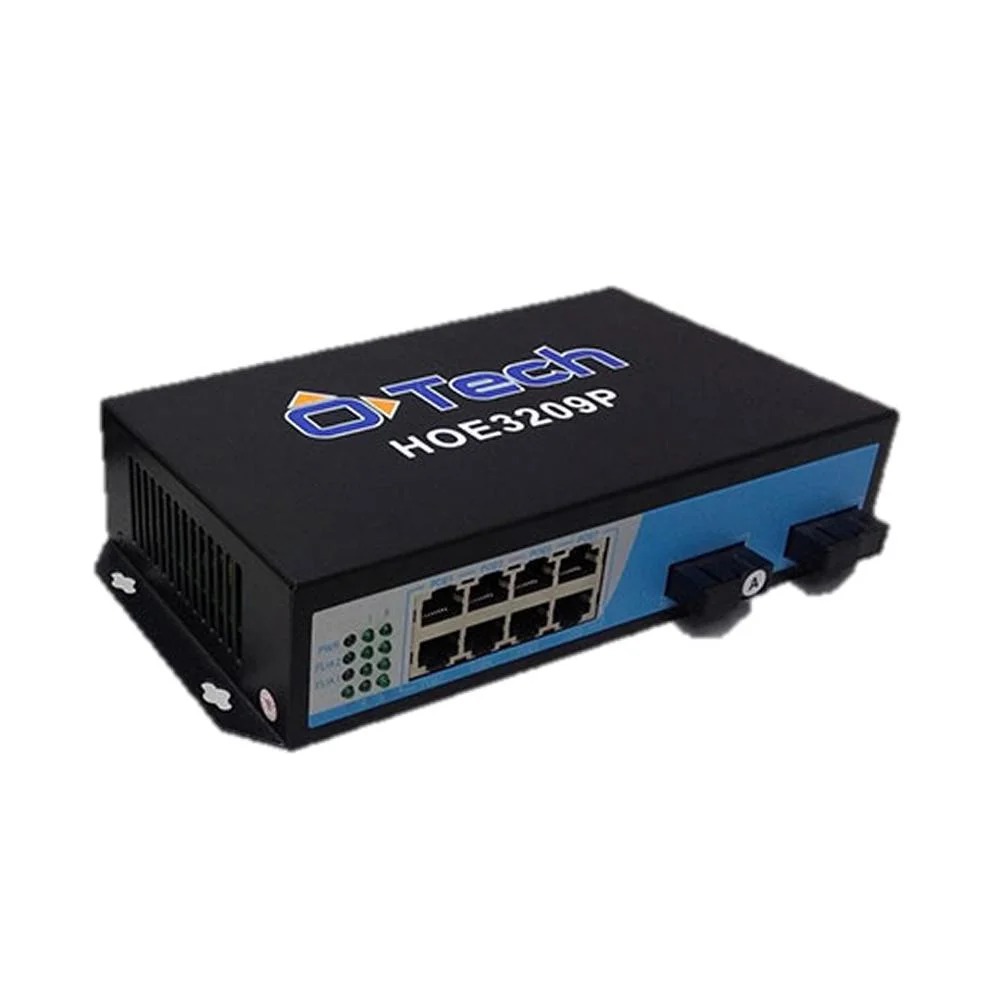SWITCH POE GIGA OTECH HOE3209P 10 PORTAS (08 POE + 2 FIBRA)