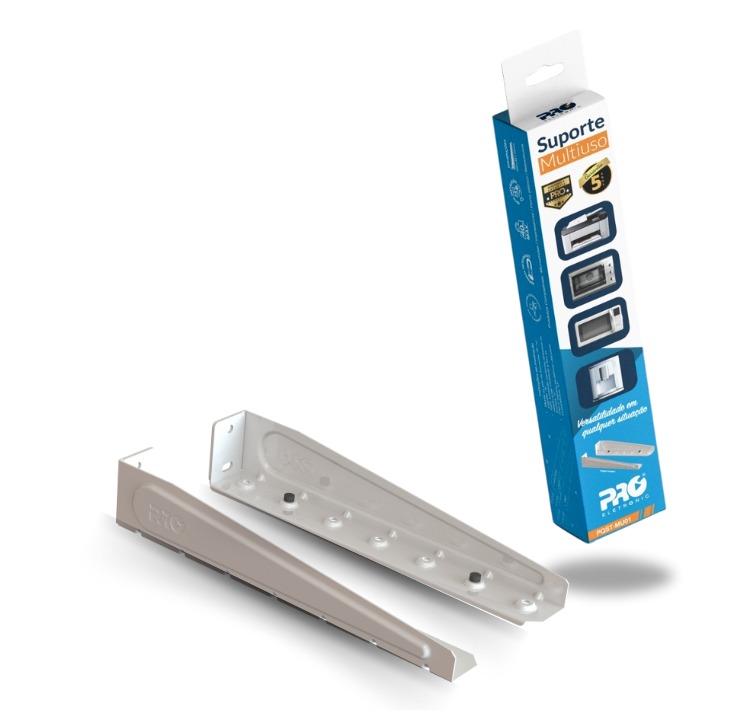 SUPORTE MULTIUSO DE PAREDE PRO ELETRONIC PQST-MU01