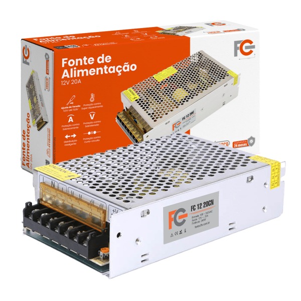 FONTE 12V 20A COLMEIA FC