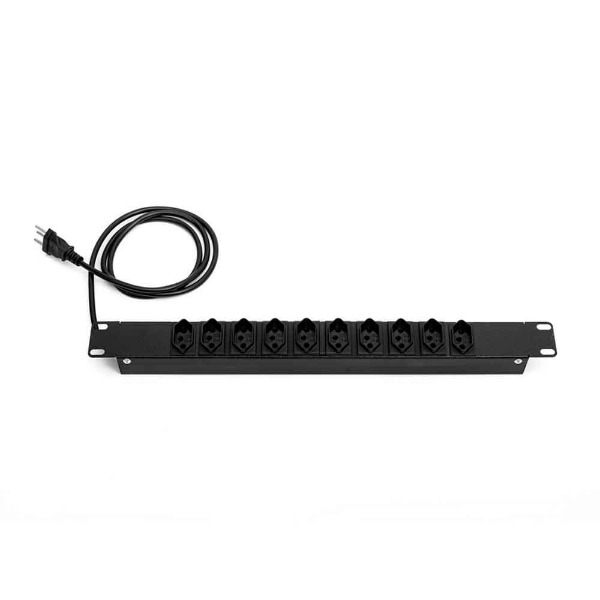 REGUA PARA RACK GFORCE 10 TOMADAS 10A PRETO