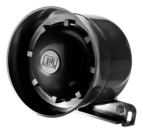 SIRENE PIEZO 115DB 12V MEDIA PRETA JFL
