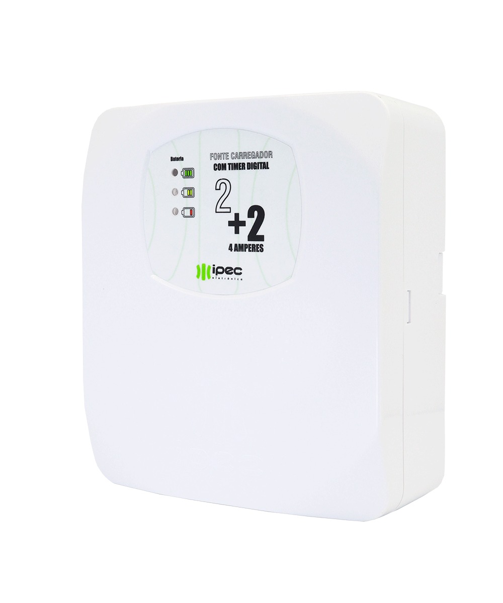 FONTE CARREGADORA 2+2 IPEC COM TIMER 2A  - COM RECEPTOR