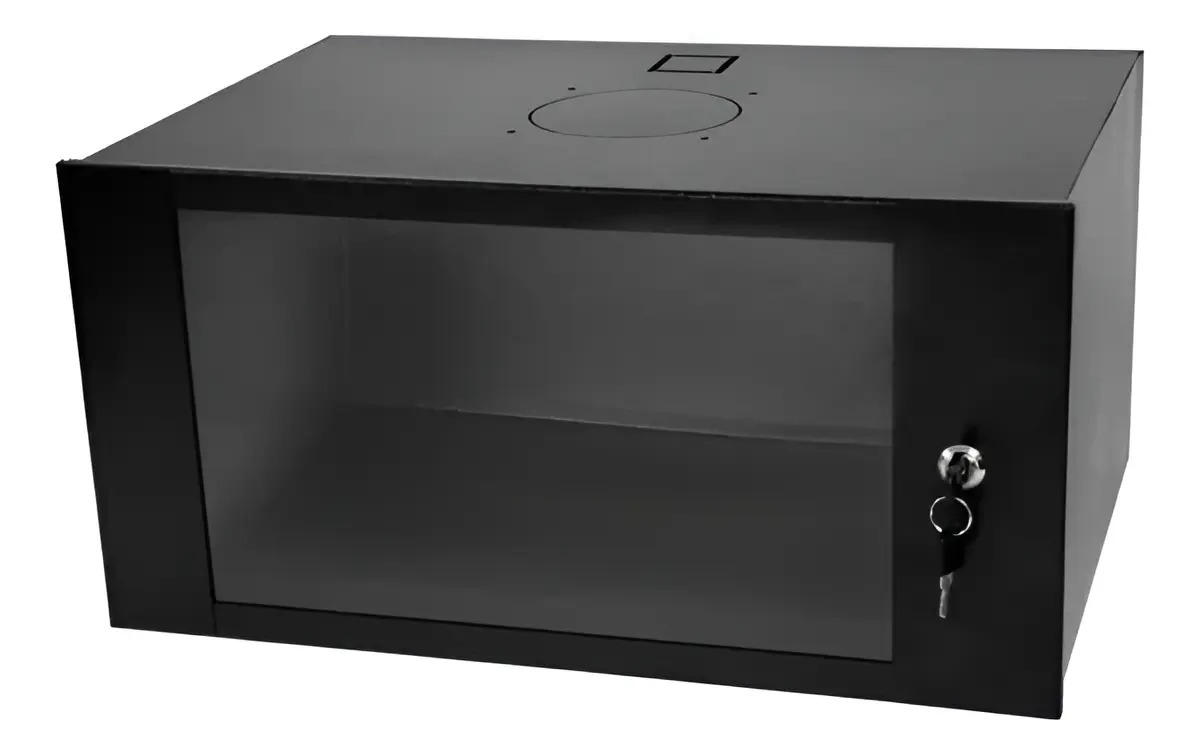 MINI RACK 3U GFORCE COM VISOR ACRILICO PRETO A:160 X L:500 X P:350